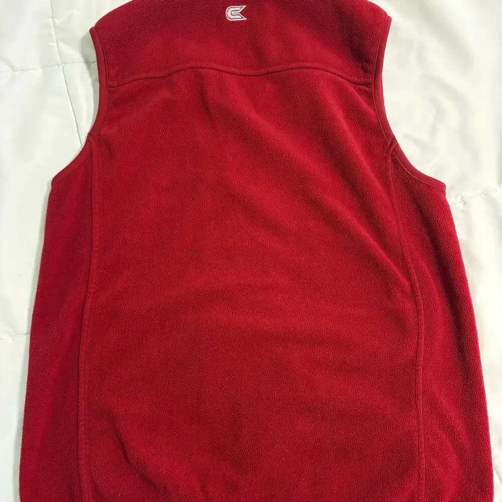 Arkansas Razorbacks Full-Zip Fleece Vest Red - Picture 5 of 6
